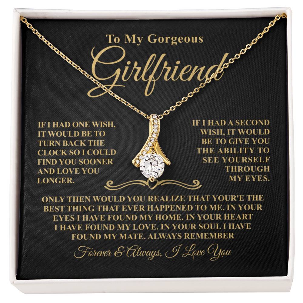 Gift For Girlfriend - One Wish - Timeless Beauty Necklace