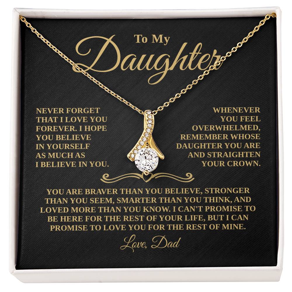 Gift For Daughter - Straighten Your Crown - Timeless Beauty Necklace