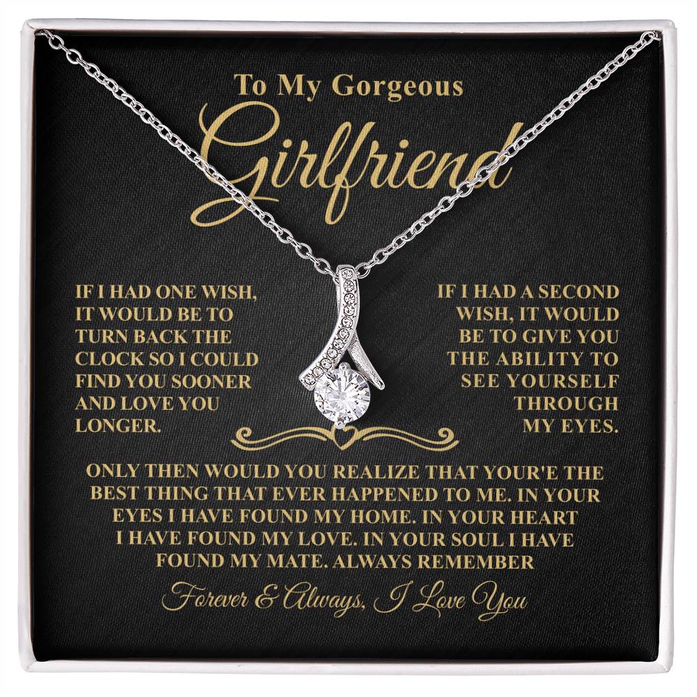 Gift For Girlfriend - One Wish - Timeless Beauty Necklace
