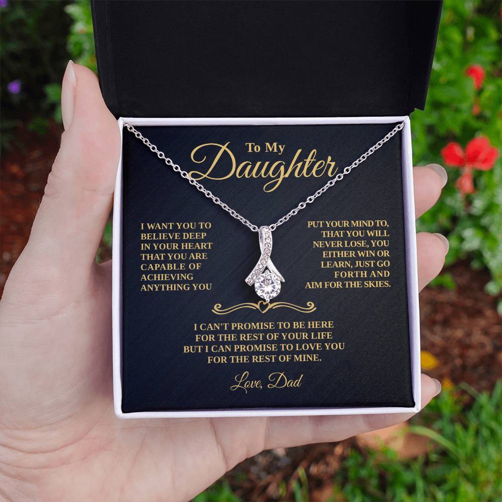 Gift For Daughter - Aim For The Stars - Timeless Beauty Necklace