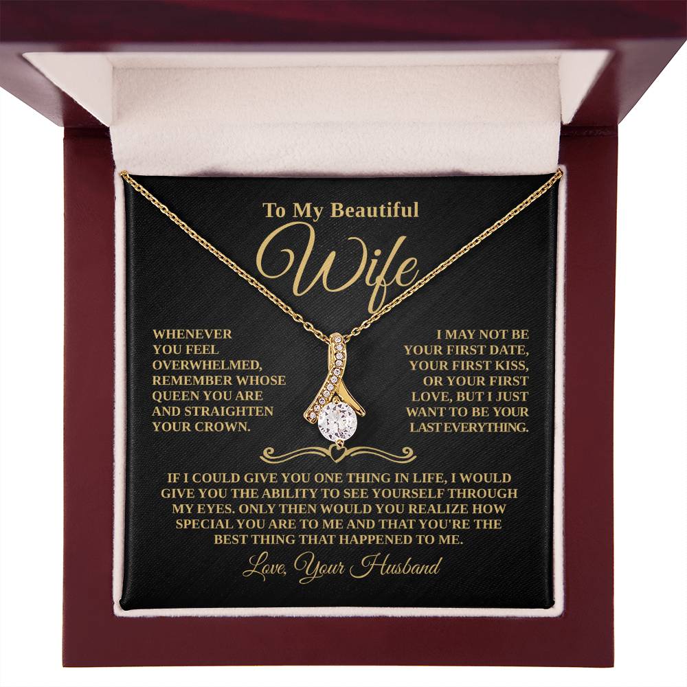 Gift For Wife - Whose Queen You Are - Timeless Beauty Necklace