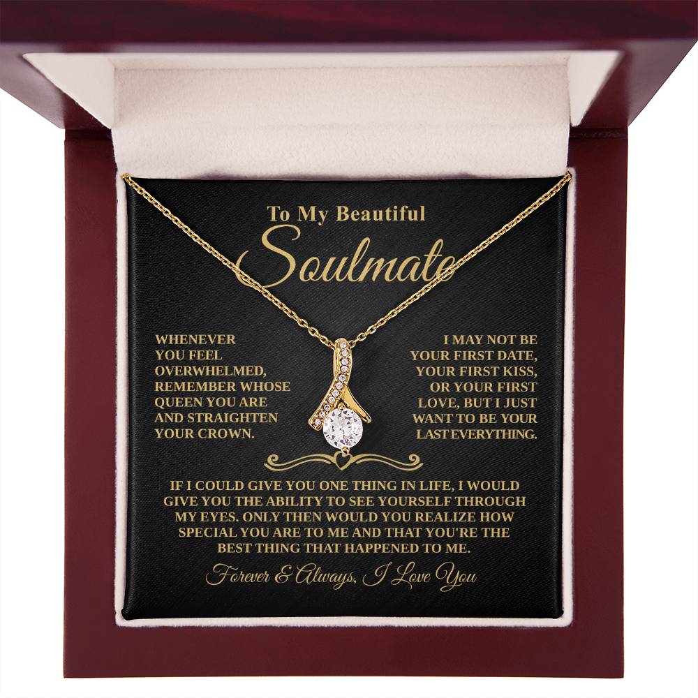 Gift For Soulmate - Whose Queen You Are - Timeless Beauty Necklace
