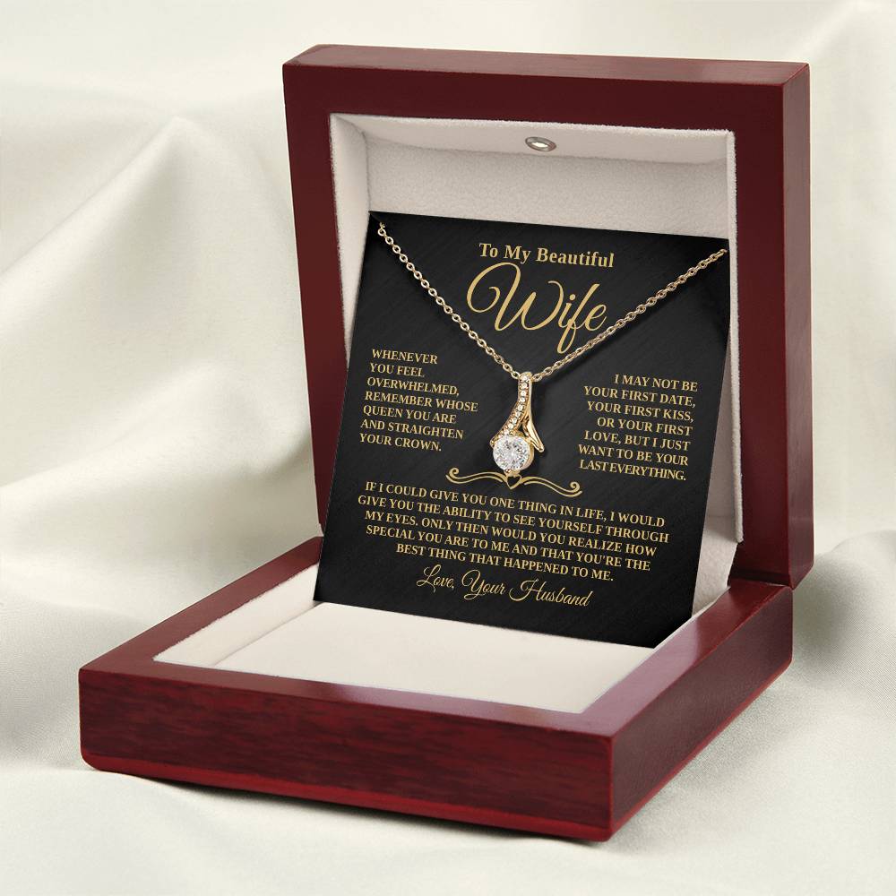 Gift For Wife - Whose Queen You Are - Timeless Beauty Necklace