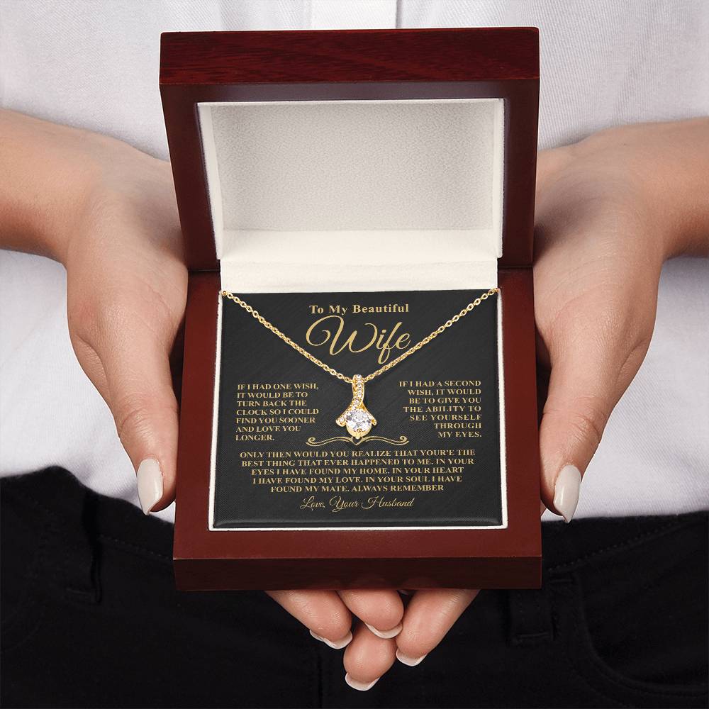 Gift For Wife - One Wish - Timeless Beauty Necklace