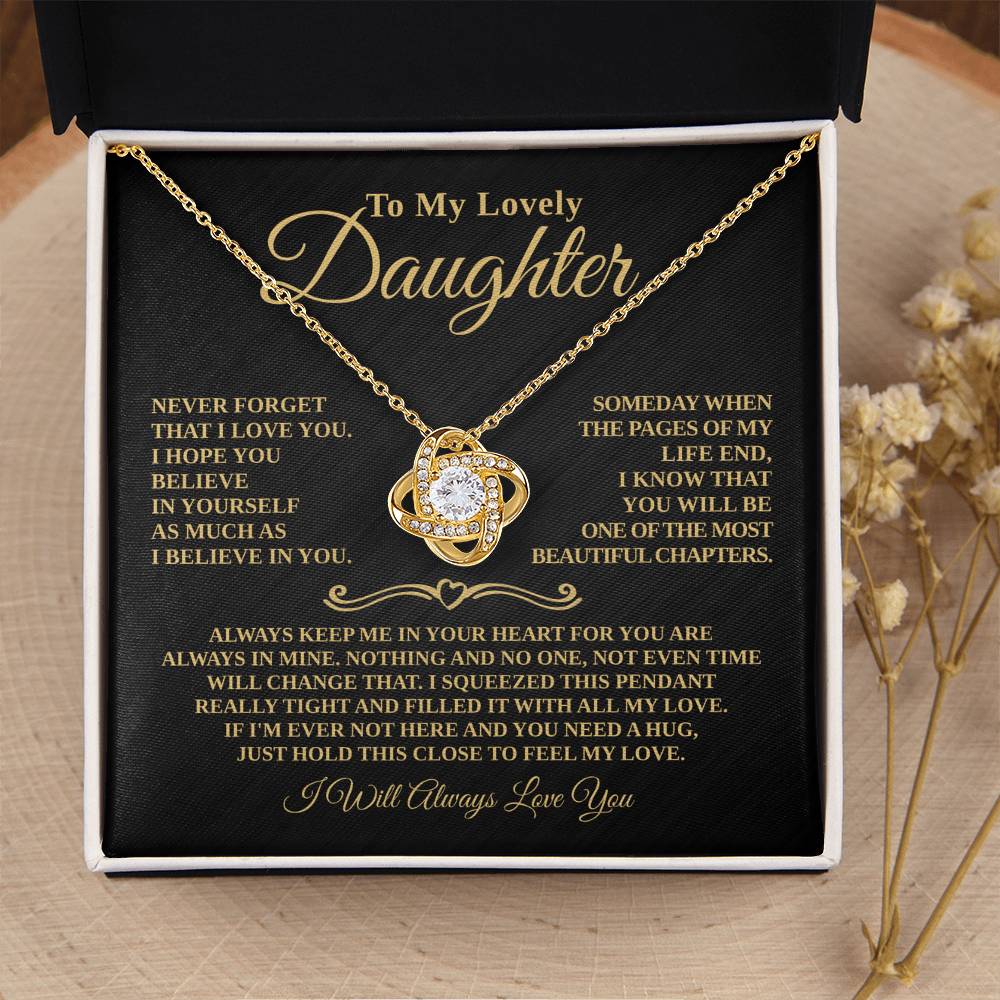 Gift For Daughter - Beautiful Chapters - Eternal Knot Necklace