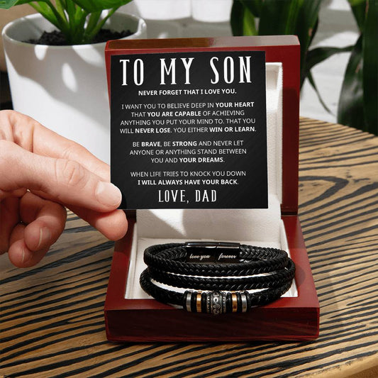 Gift For Son - Always Have Your Back - Love You Forever Bracelet