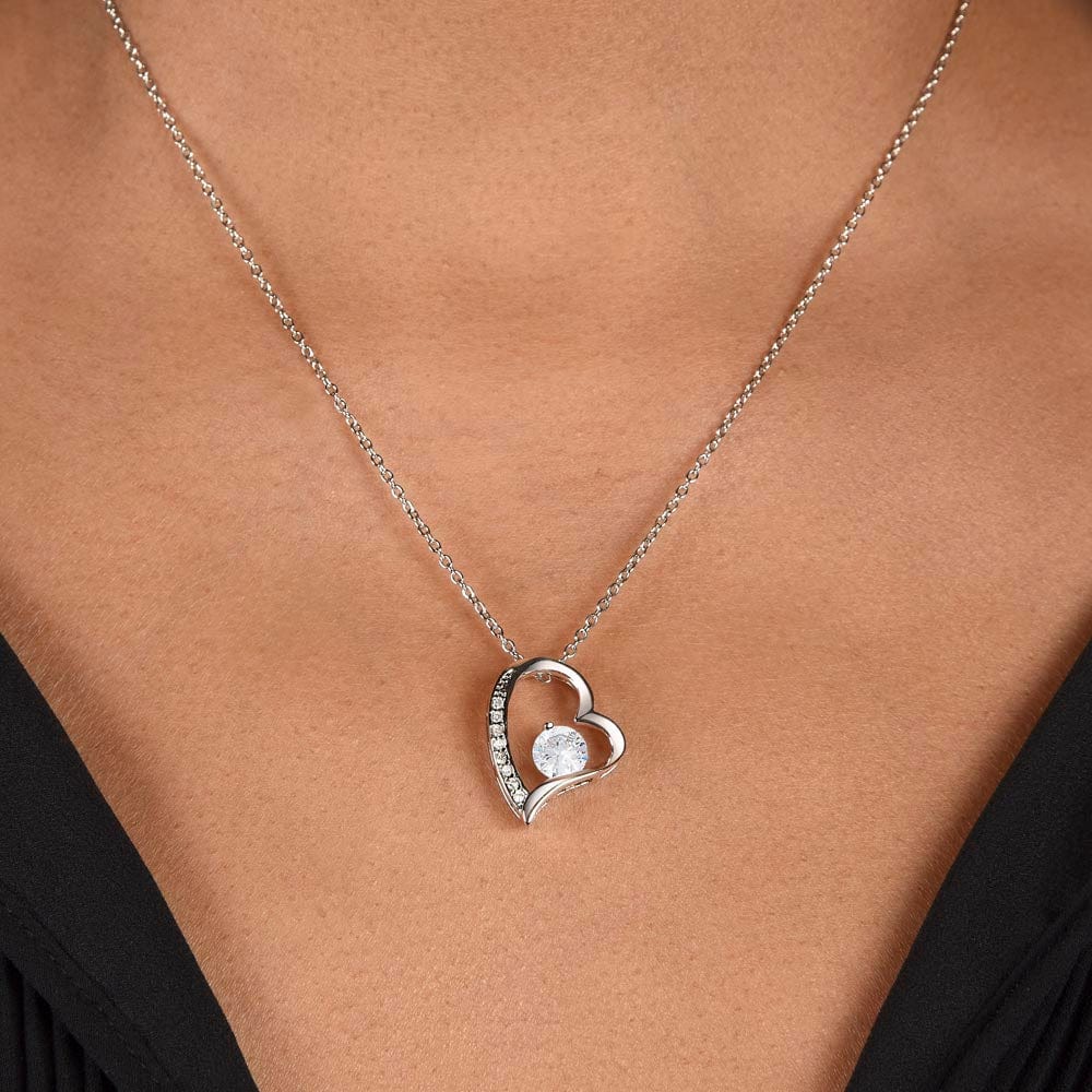 Gift For Wife - Whose Queen You Are - Forever Heart Necklace