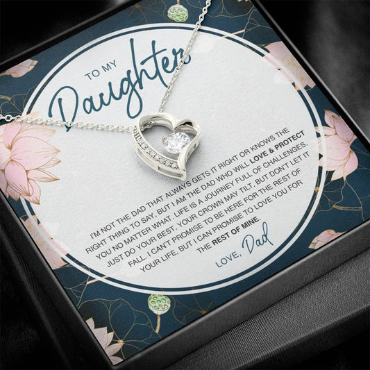 Gift For Daughter - Love And Protect - Forever Heart Necklace