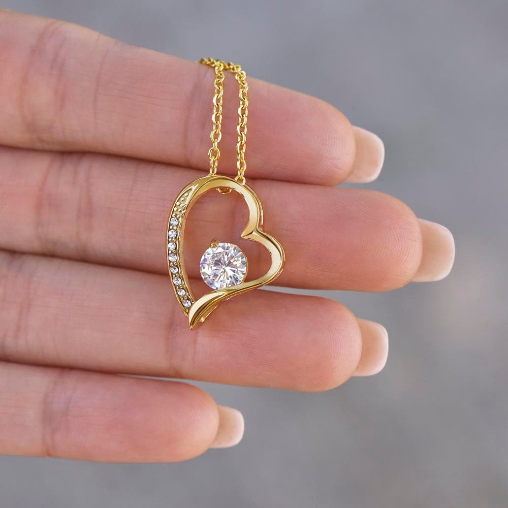 Gift For Girlfriend - Whose Queen You Are - Forever Heart Necklace