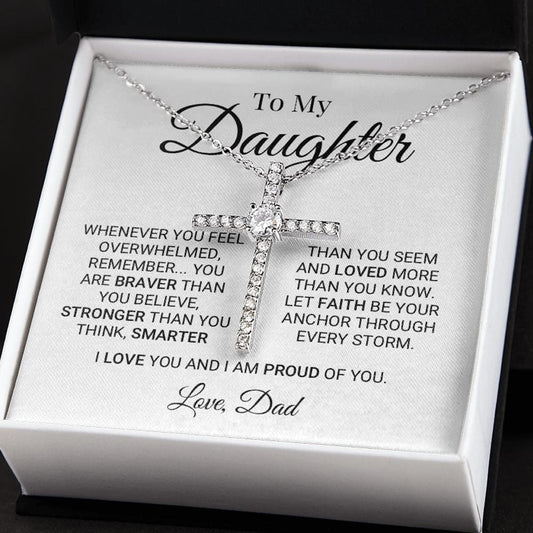 Daughter Faith Cross Necklace