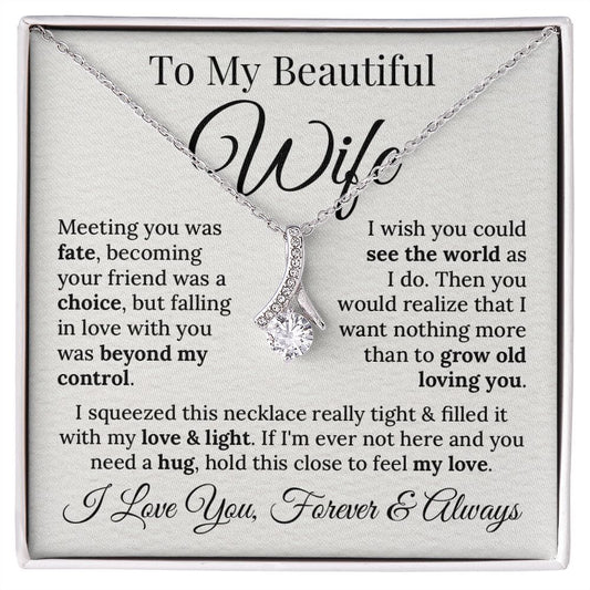 Wife Grow Old Together Love Necklace