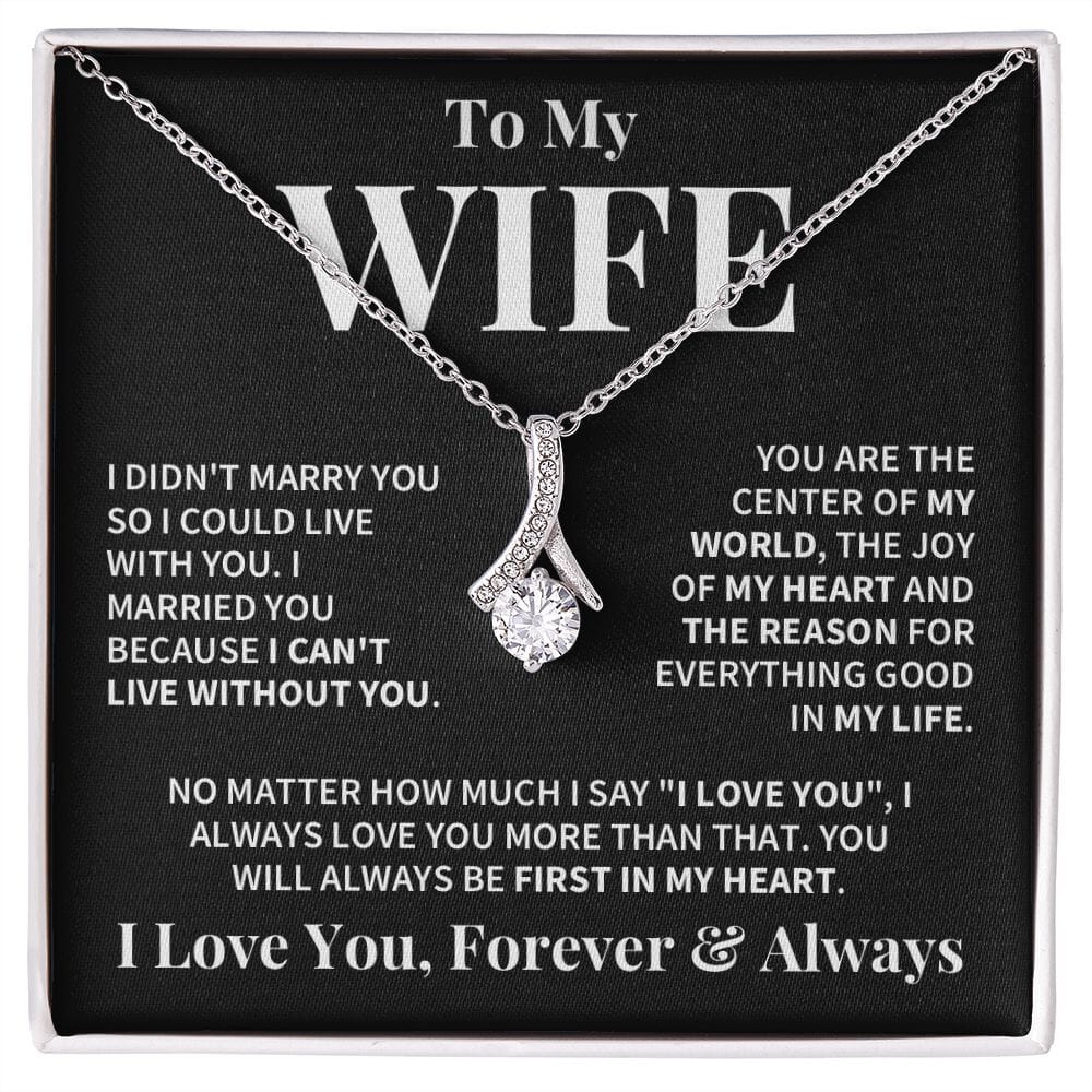 Wife First In My Heart Necklace