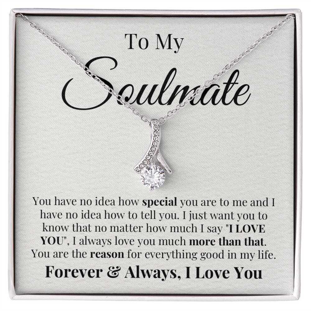 Soulmate Love You More Valentine's Necklace