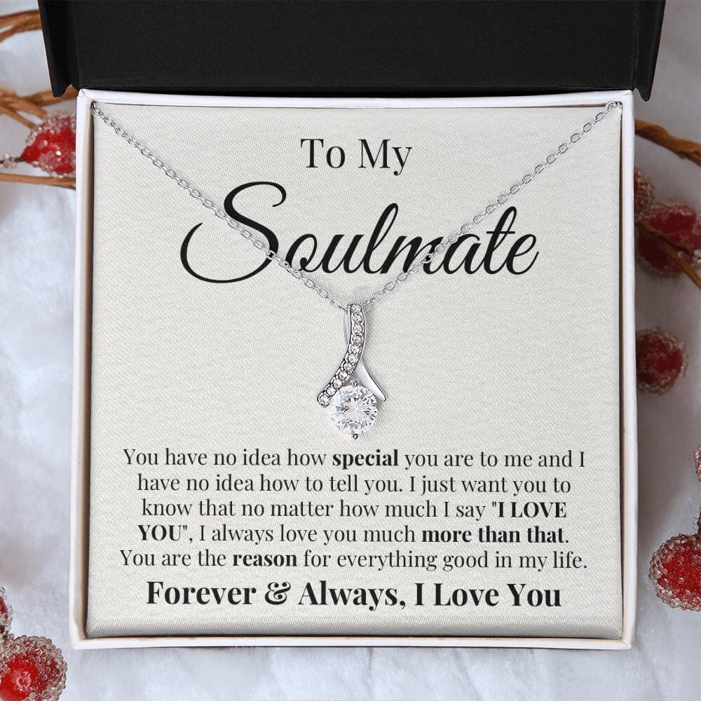 Soulmate Love You More Valentine's Necklace