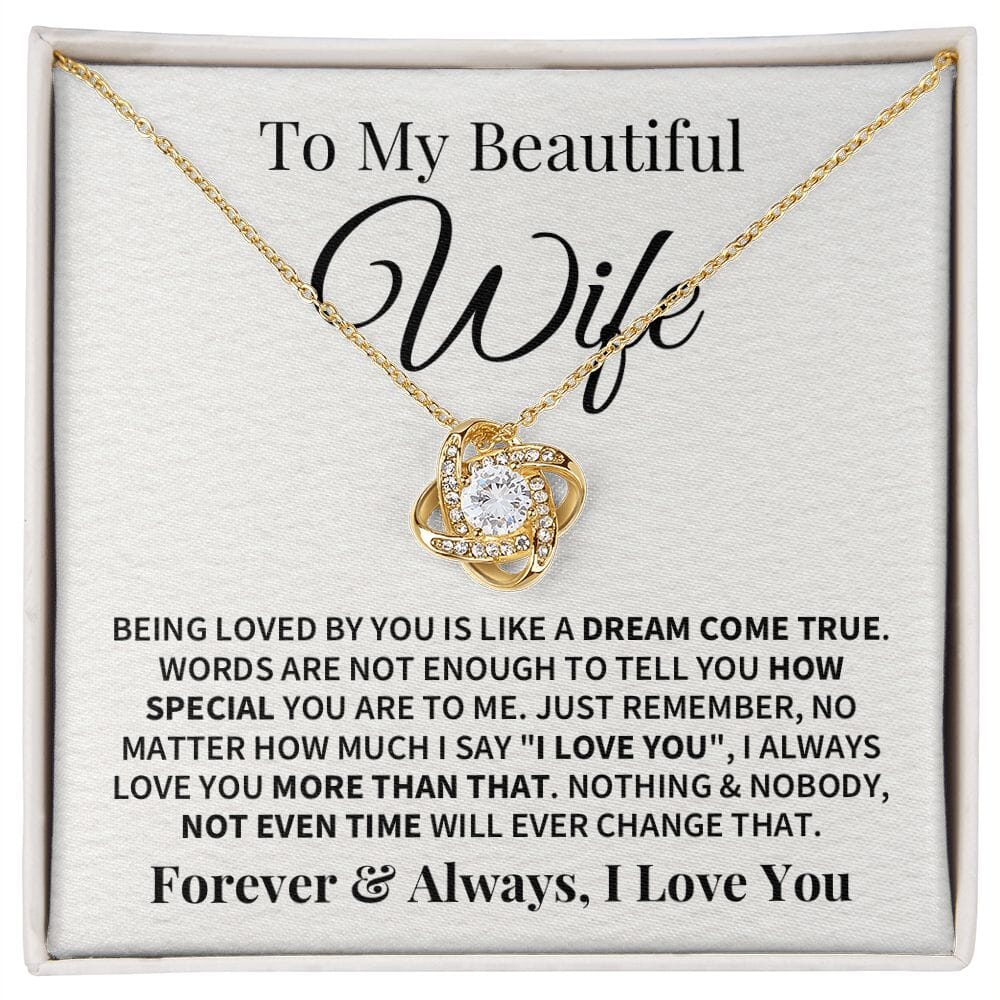 Wife Love You More Necklace
