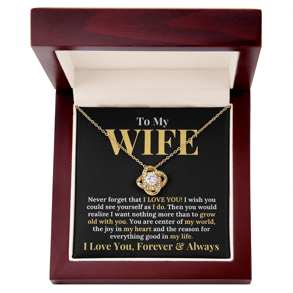 Wife Center Of My World Love Necklace