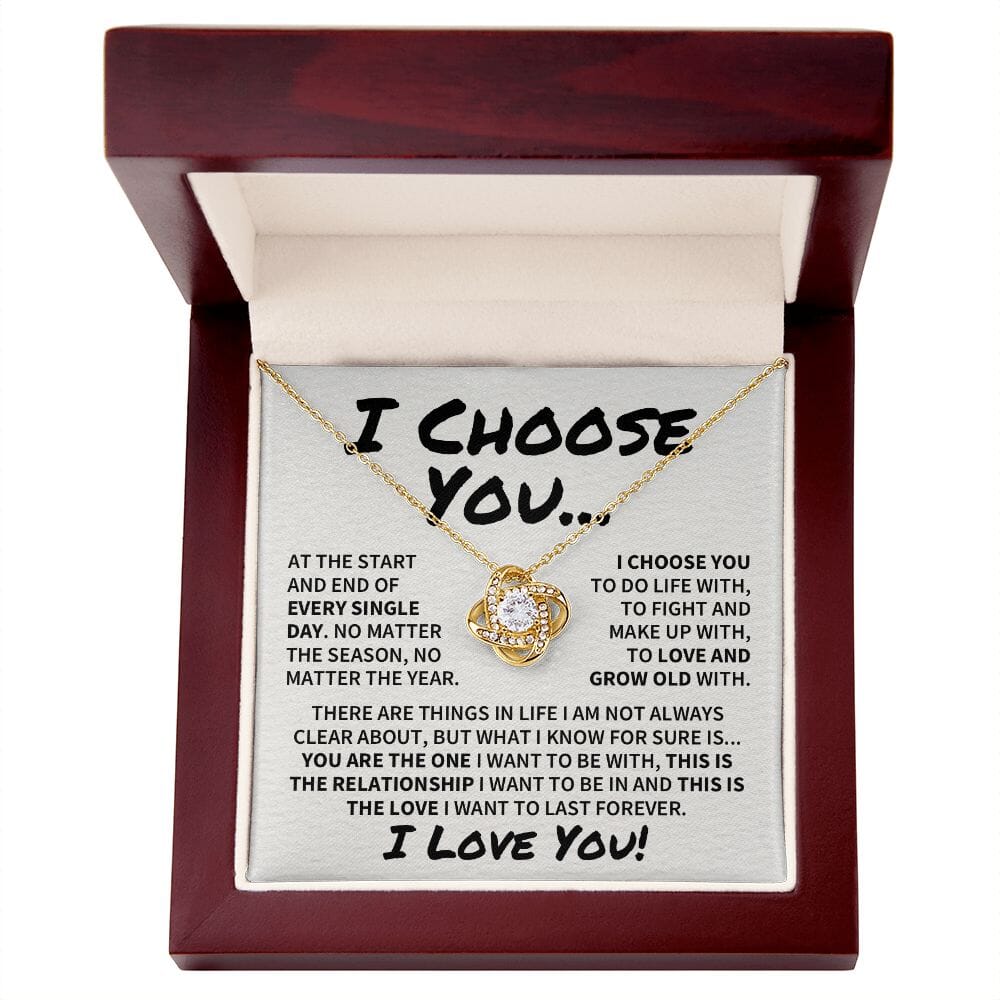I Choose You Valentine's Necklace