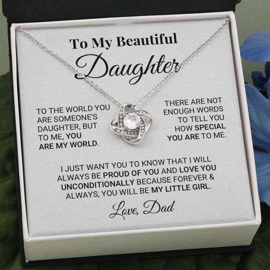 My Daughter My World Necklace