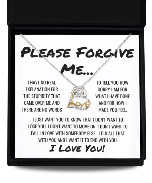 Sorry Forgive Me Apology Necklace